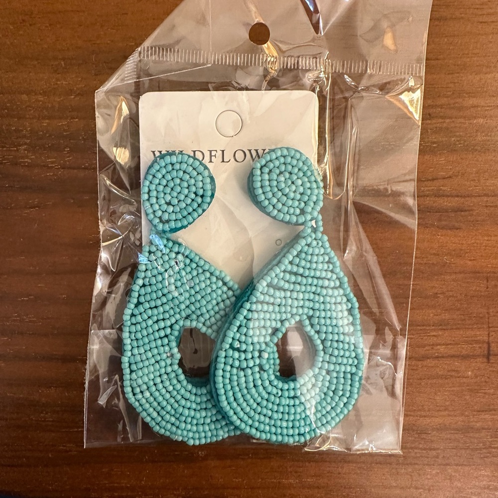 Turquoise earrings- post. New and unopened